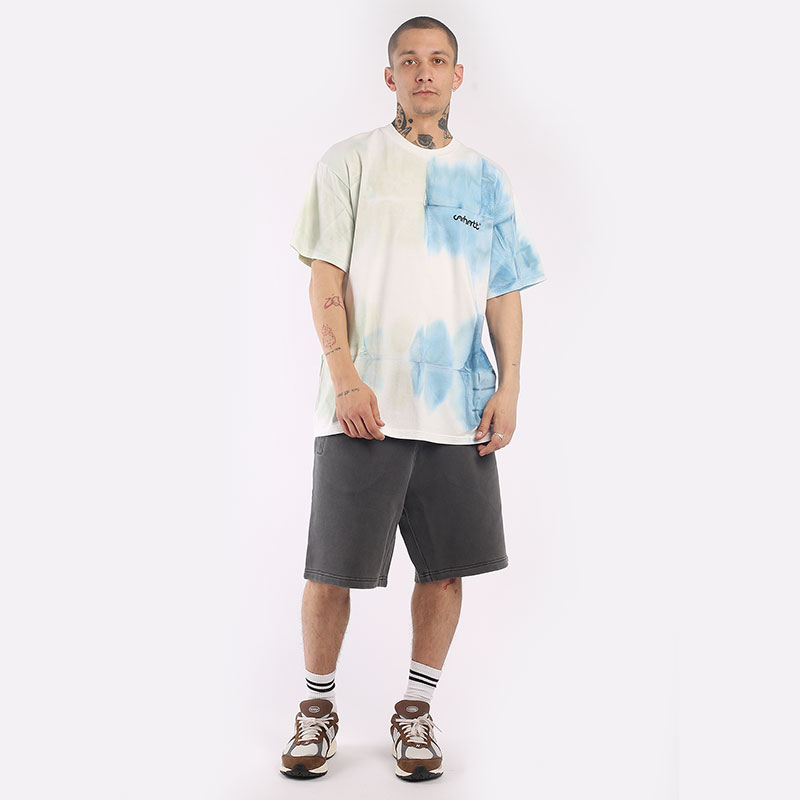 мужская разноцветная футболка Carhartt WIP S/S Float T-Shirt I031803-mltclr/blue - цена, описание, фото 5